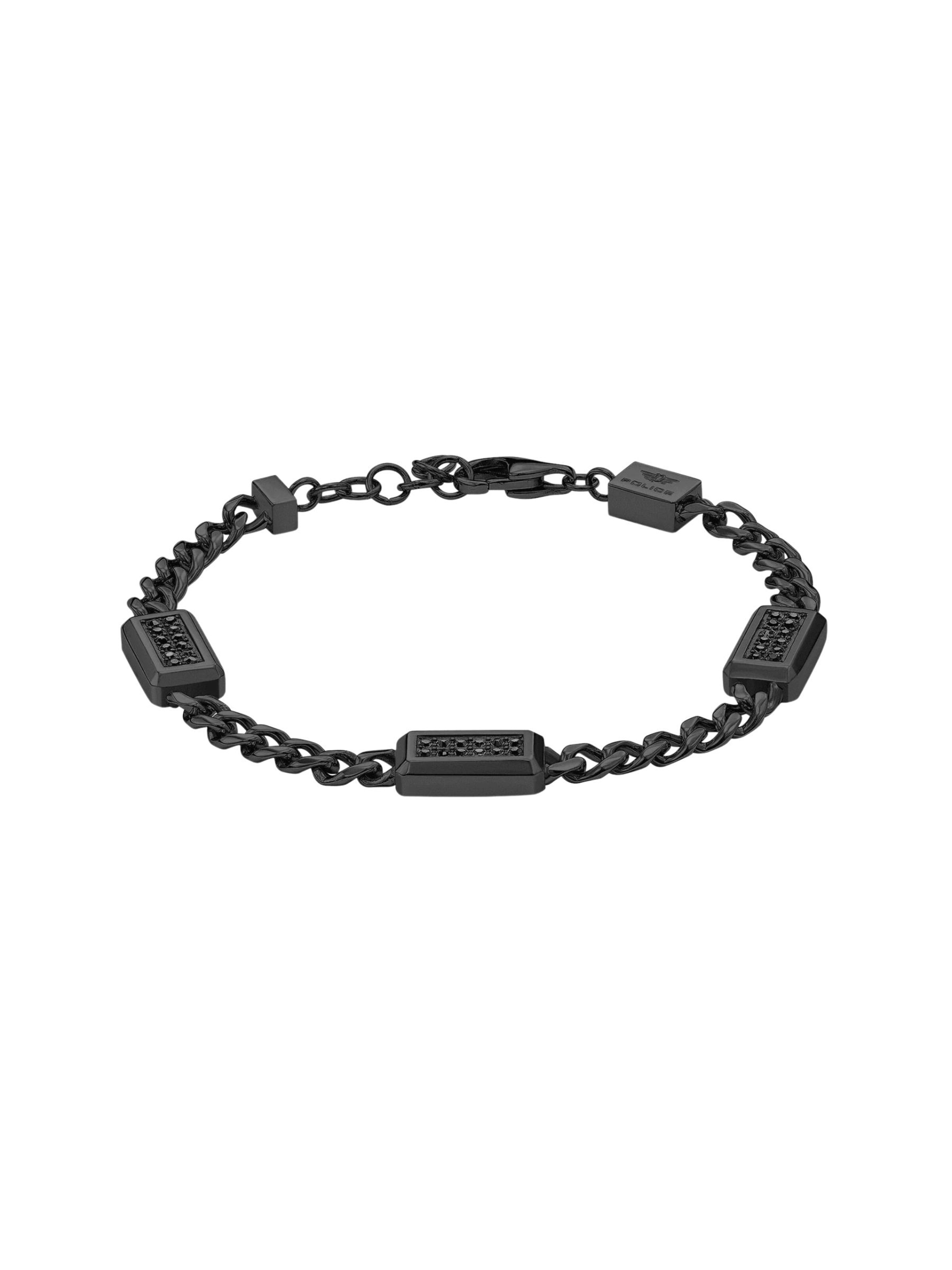 POLICE Armband‌‌‌‌ in Schwarz: Vorderseite