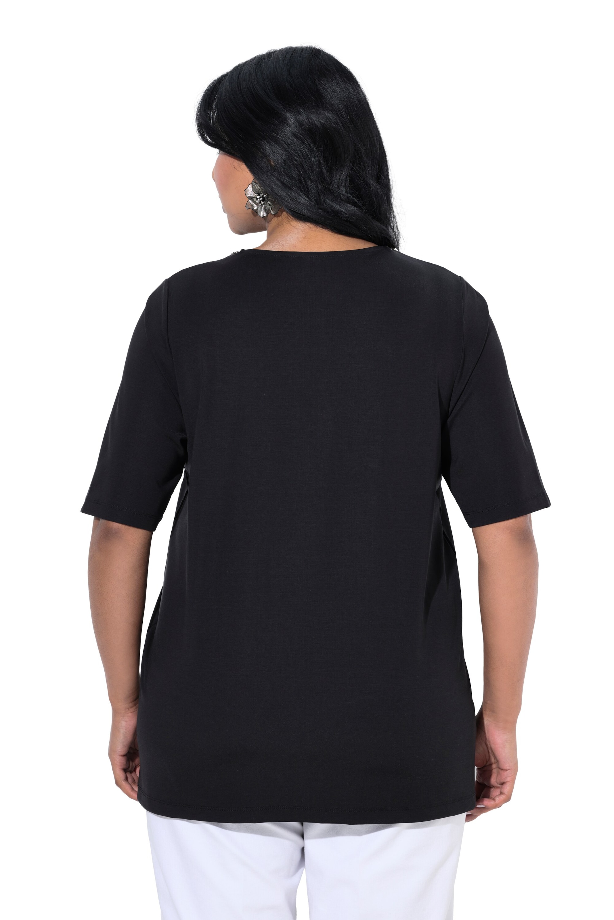 Ulla Popken T-Shirt in Schwarz