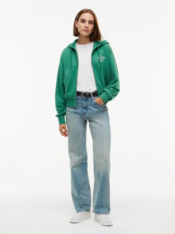 TOMMY HILFIGER Sweatjacke in Grün