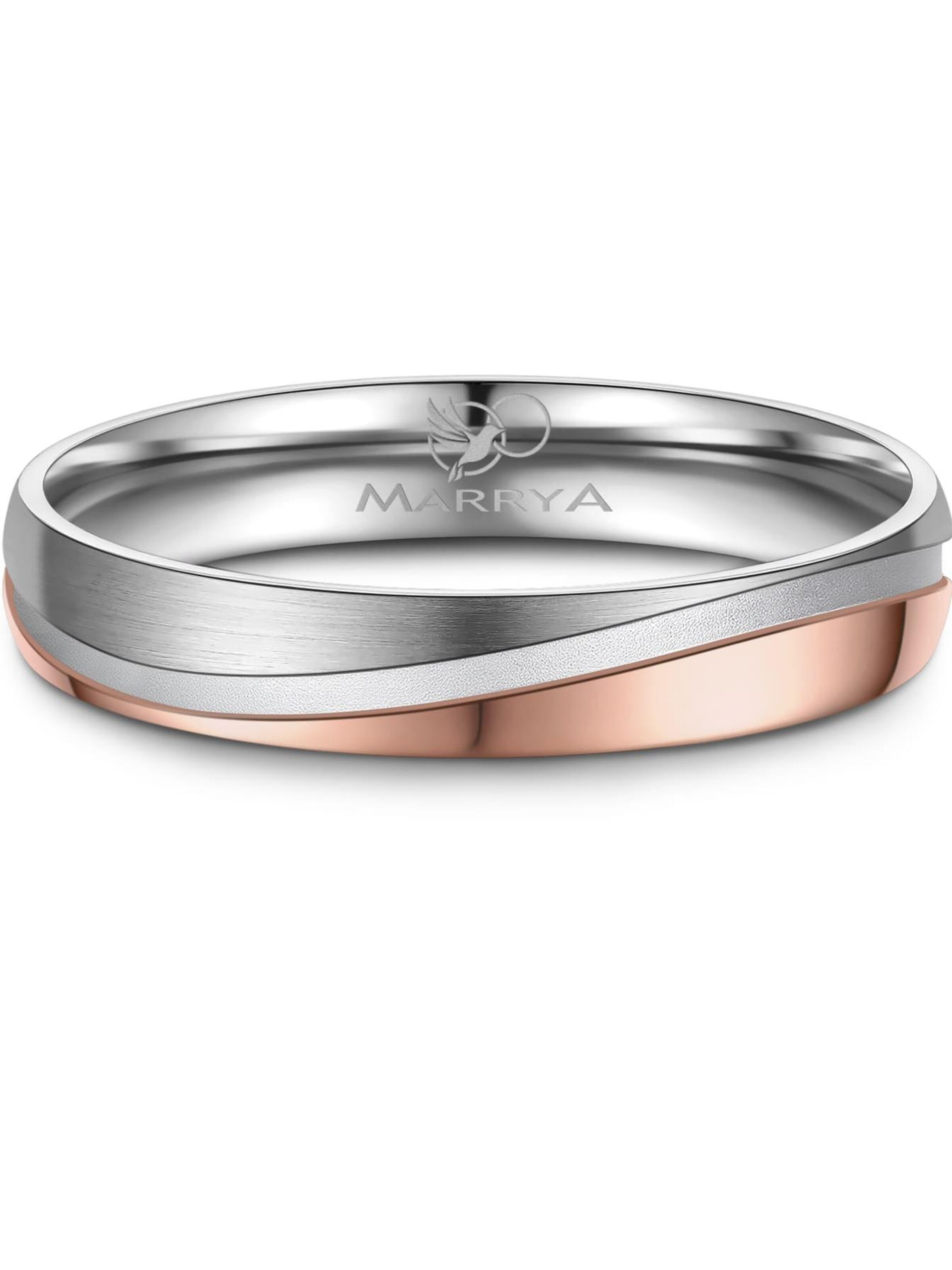 MARRYA Ring 'MARRYA ES-42 Eheringe aus Edelstahl'‌‌‌‌‌‌‌‌‌‌ in Gold