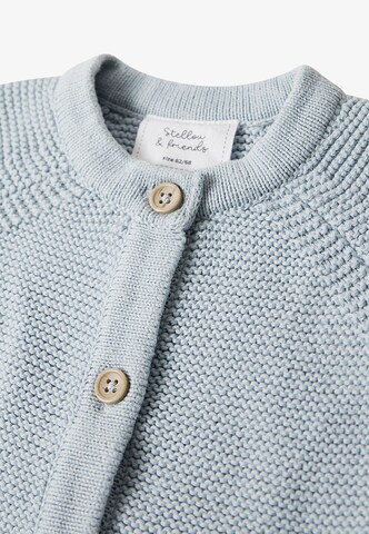 Stellou & Friends Gebreid vest in Blauw