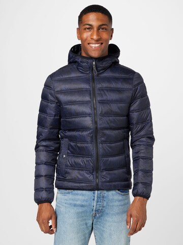 QS Between-Season Jacket in Blue: front