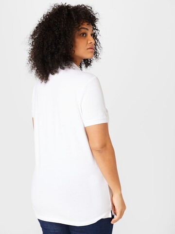 T-shirt Lauren Ralph Lauren Plus en blanc