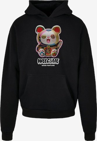 Mister TeeSportska sweater majica - crna boja: prednji dio