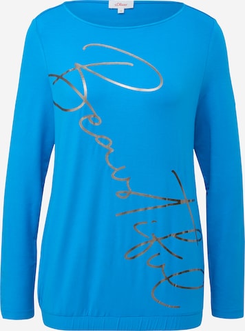 s.Oliver Shirt in Blauw: voorkant