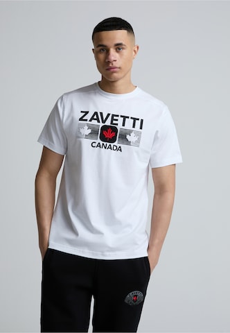 T-Shirt 'Cirico' Zavetti Canada en blanc : devant