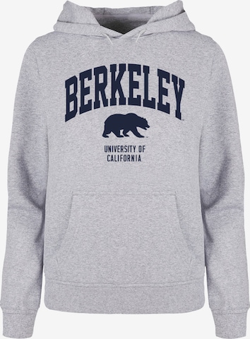 Merchcode Sweatshirt 'Berkeley University - Bear' in Grau: predná strana