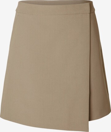 SELECTED FEMME Skirt in Brown: front