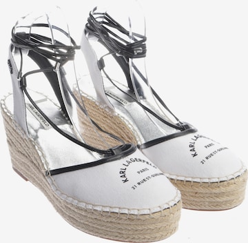 Karl Lagerfeld Pumps 39 in Weiß: Vorderseite