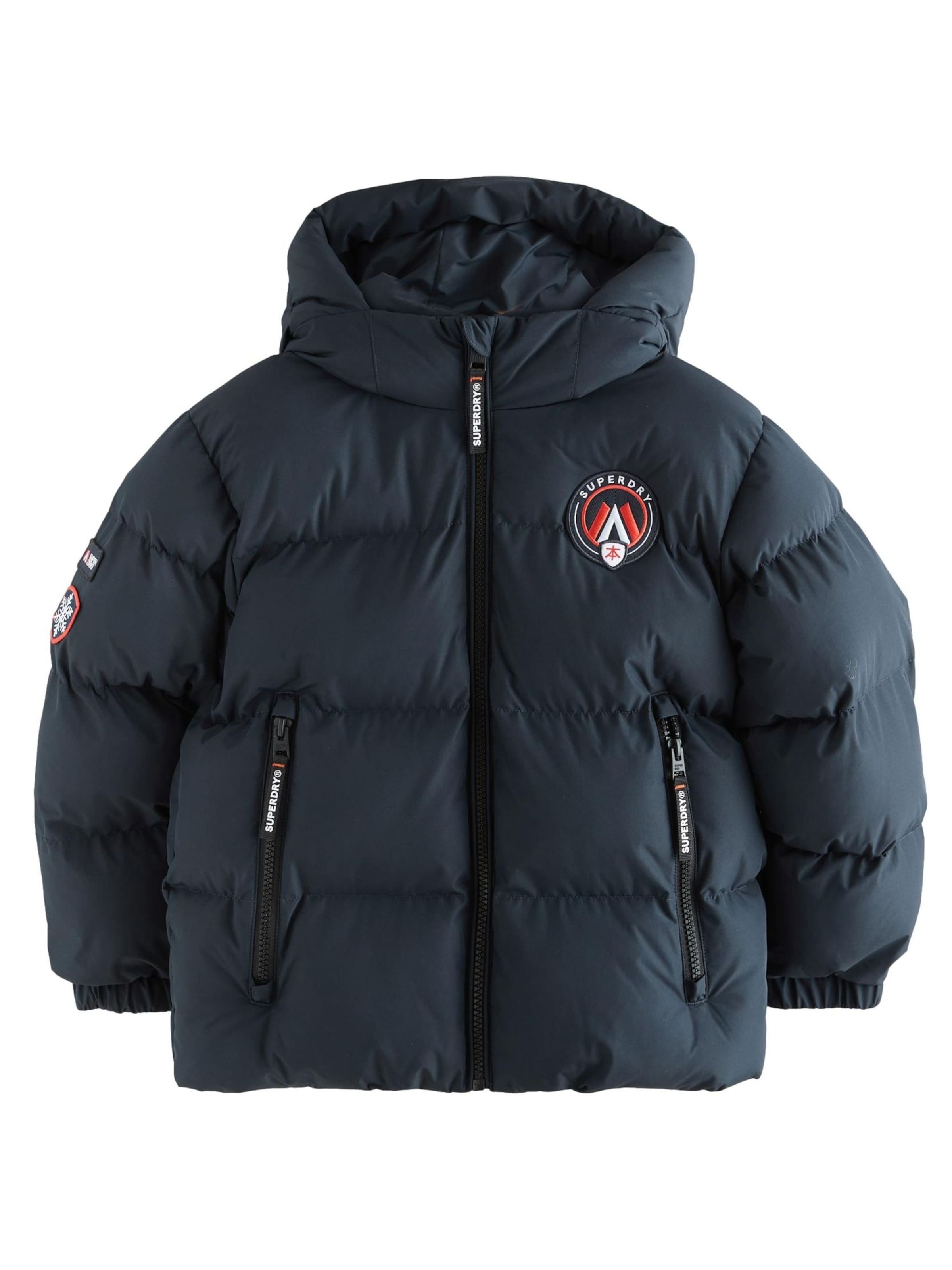 Superdry Зимняя куртка в Синий: спереди