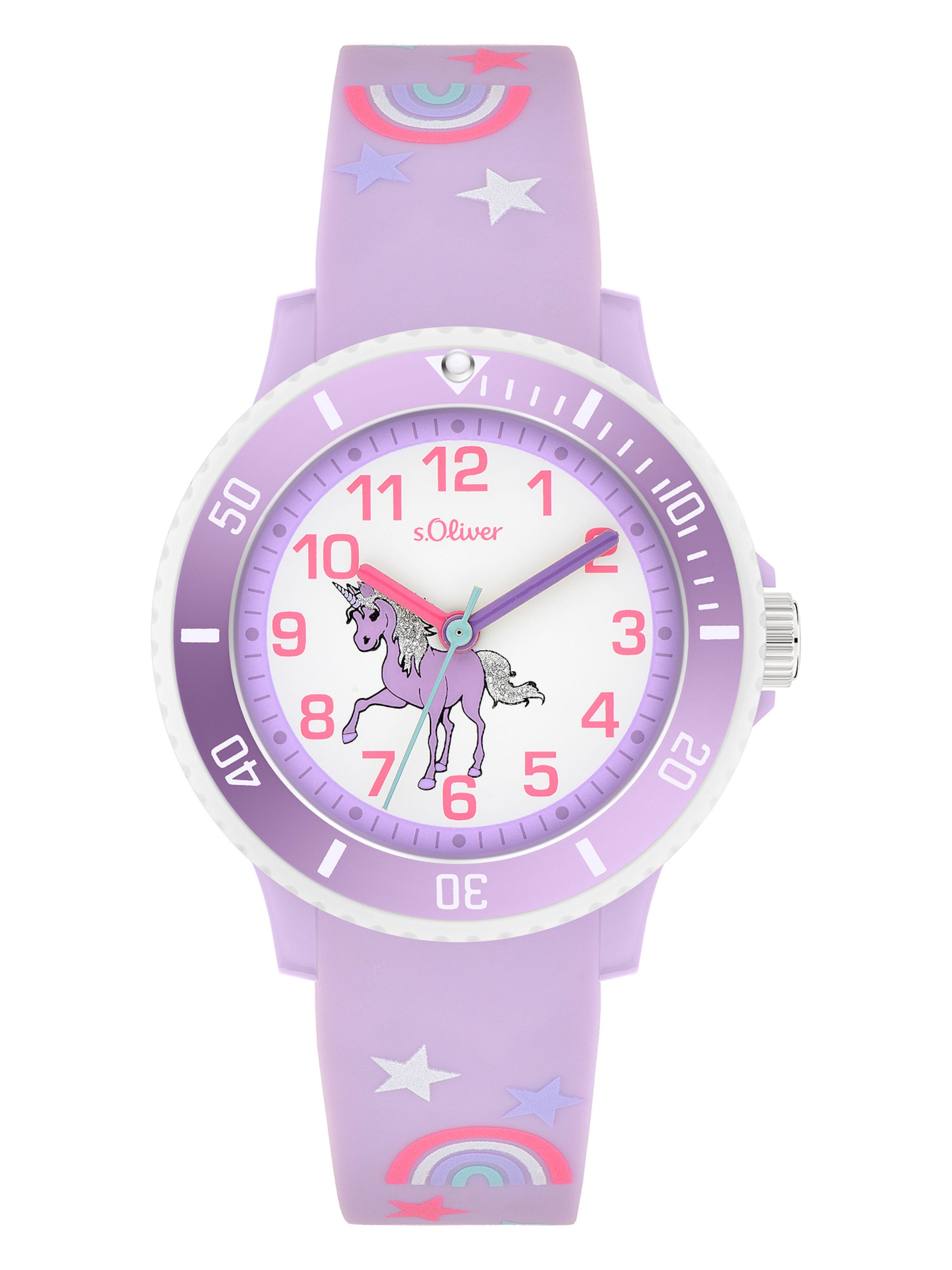 s.Oliver Watch 'The Magic Time' in Purple: front