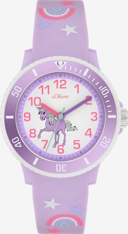 s.Oliver Watch 'The Magic Time' in Purple: front