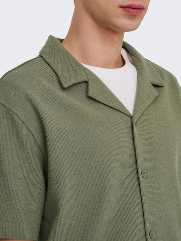 Only & Sons - Ajuste confortable Camisa 'ONSKosta' en verde