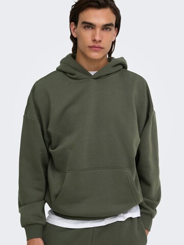 Felpa 'ONSCeres' di Only & Sons in verde