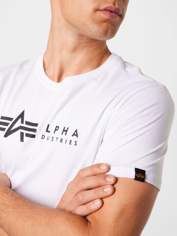 T-Shirt ALPHA INDUSTRIES en blanc