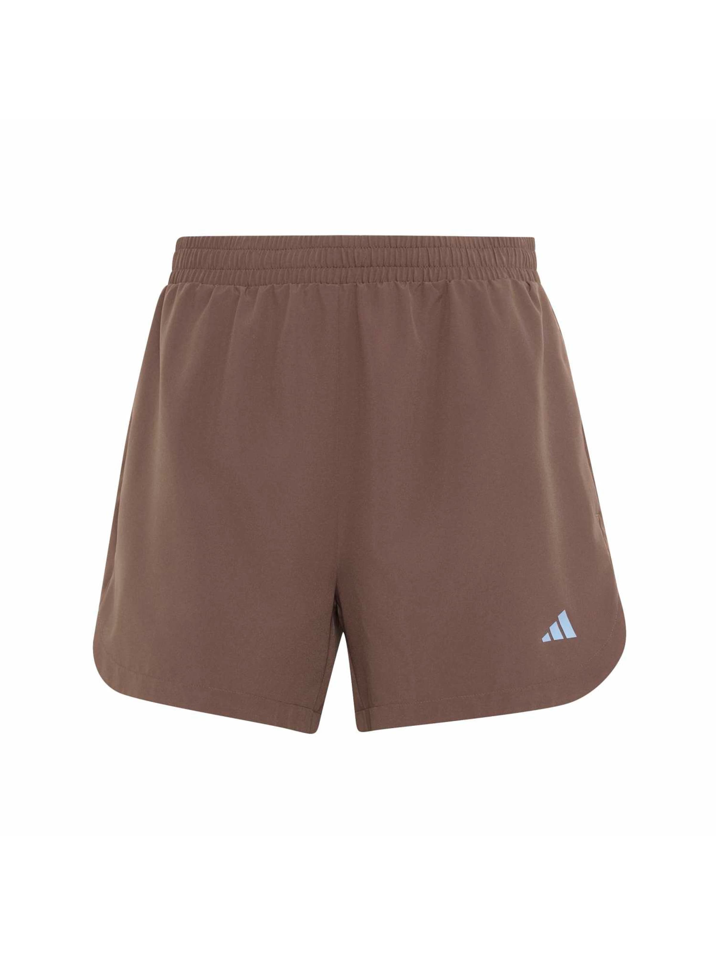 ADIDAS PERFORMANCE Loosefit Sportshorts in Braun: Vorderseite