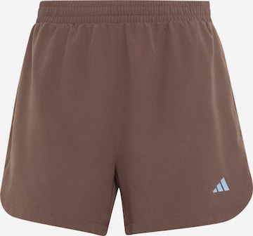 ADIDAS PERFORMANCE Loosefit Sportshorts in Braun: Vorderseite
