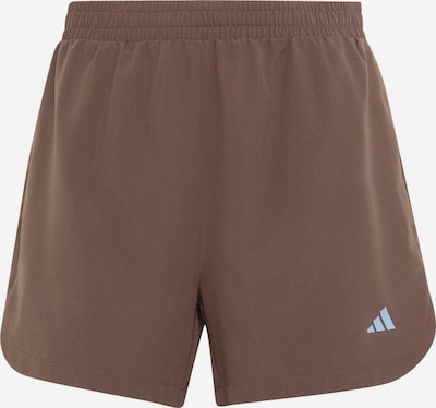 ADIDAS PERFORMANCE Urheiluhousut '3 STRIPES STUDIO WOVEN' koossa S värissä suklaa / vaaleanharmaa, Tuotenäkymä