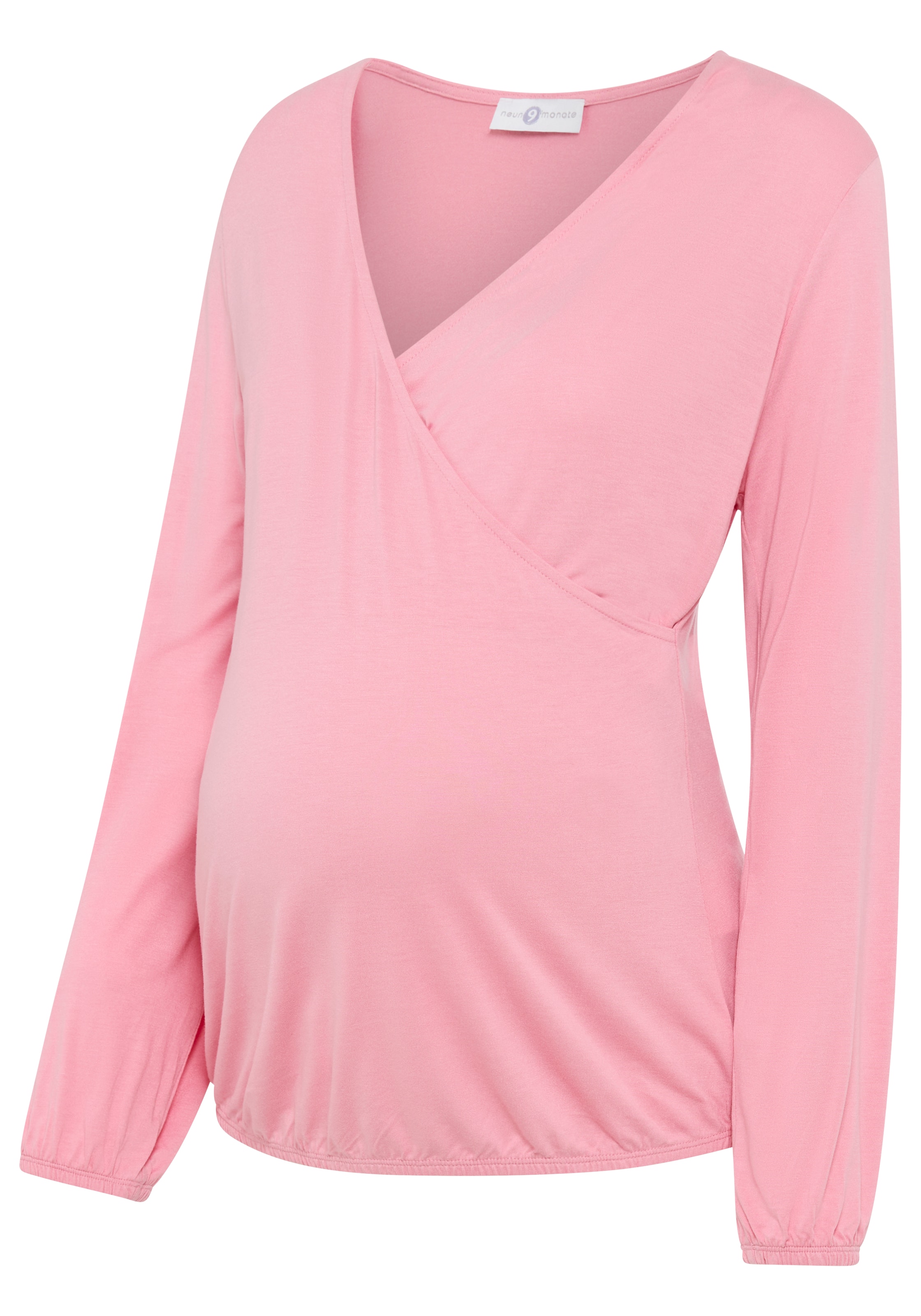 Neun Monate Shirt in Pink: front