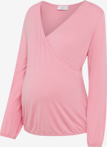 Neun Monate Shirt in Pink: front