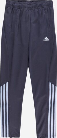 ADIDAS SPORTSWEAR Regular Workout Pants 'Tiro' in Blue: front