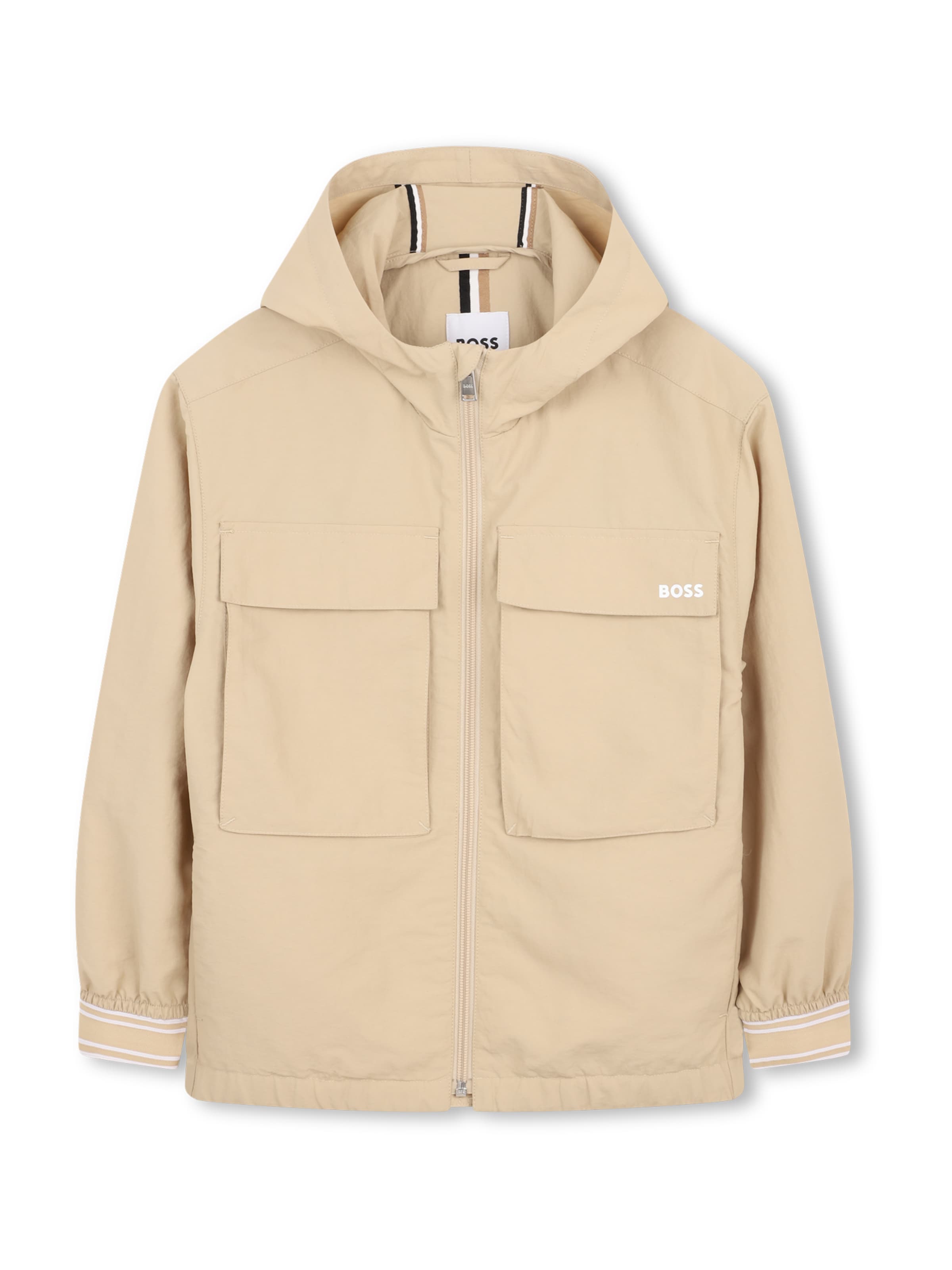 BOSS Prehodna jakna | bež barva: sprednja stran