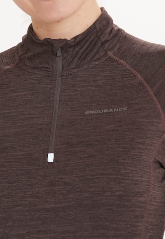 ENDURANCE Performance shirt 'Canna V2' in Brown