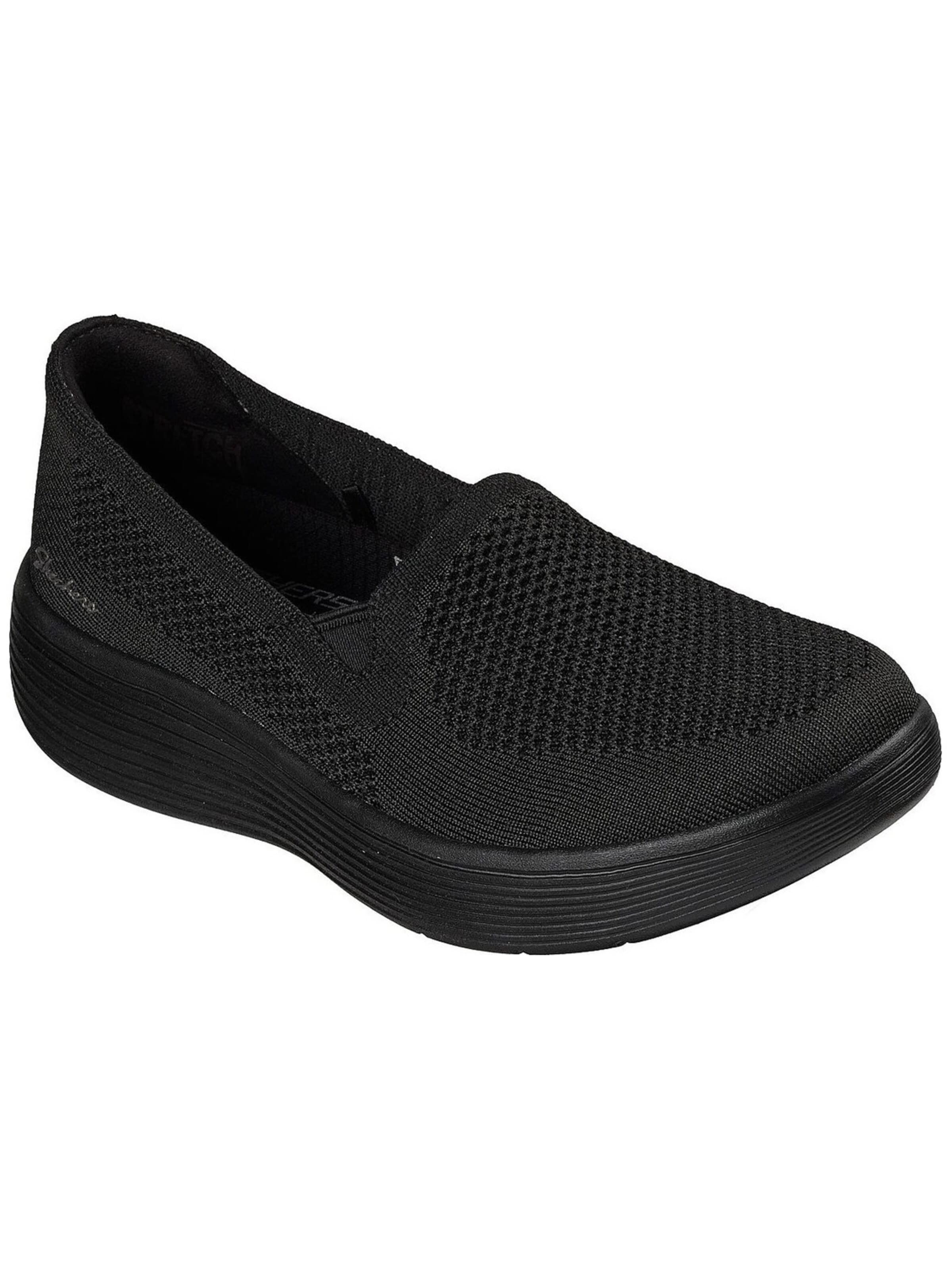 SKECHERS Ballerina 'Arch Fit Laguna - Adore Her' in Zwart: voorkant