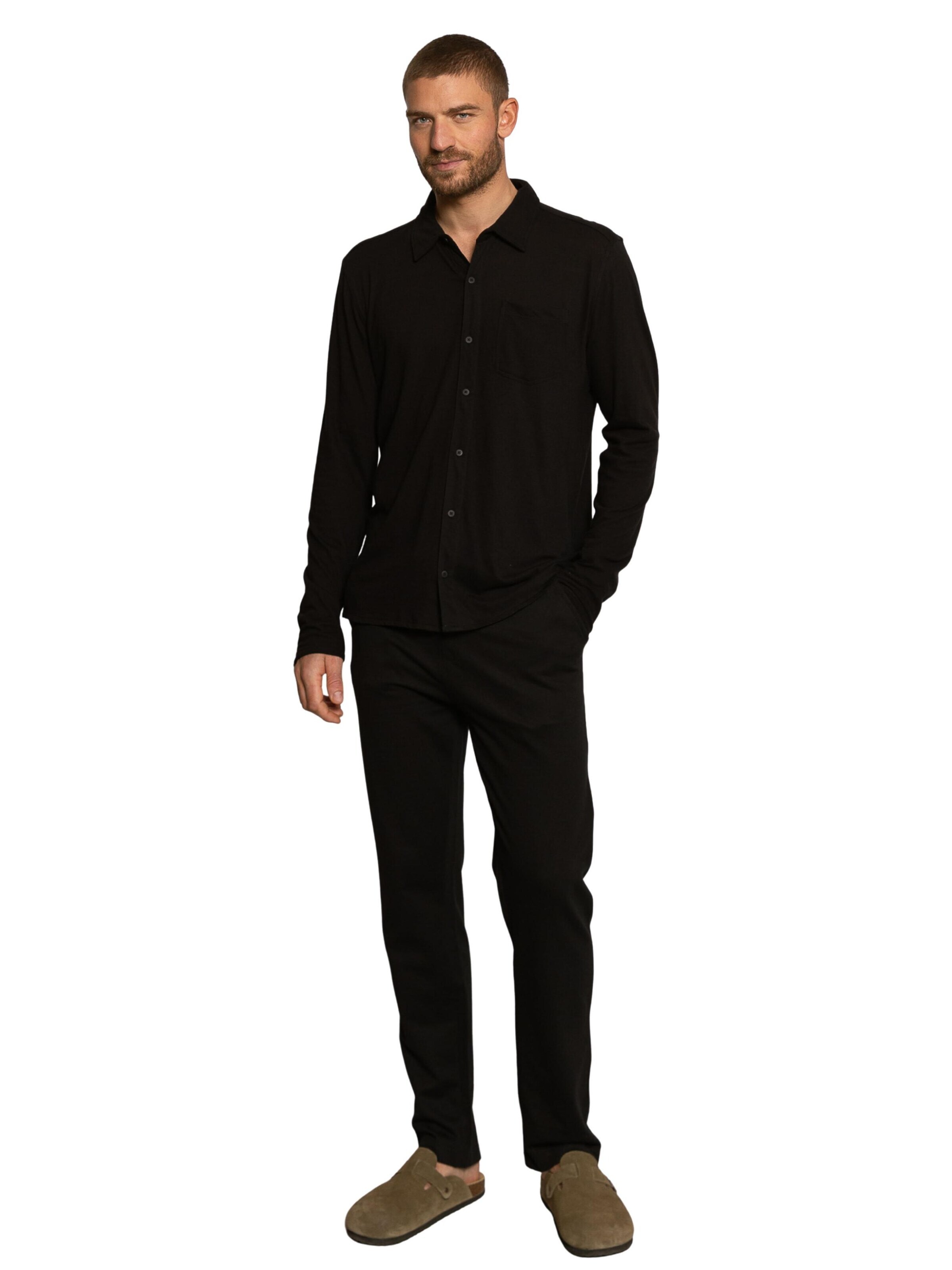 Coupe regular Chemise 'Jackson' LDB en noir
