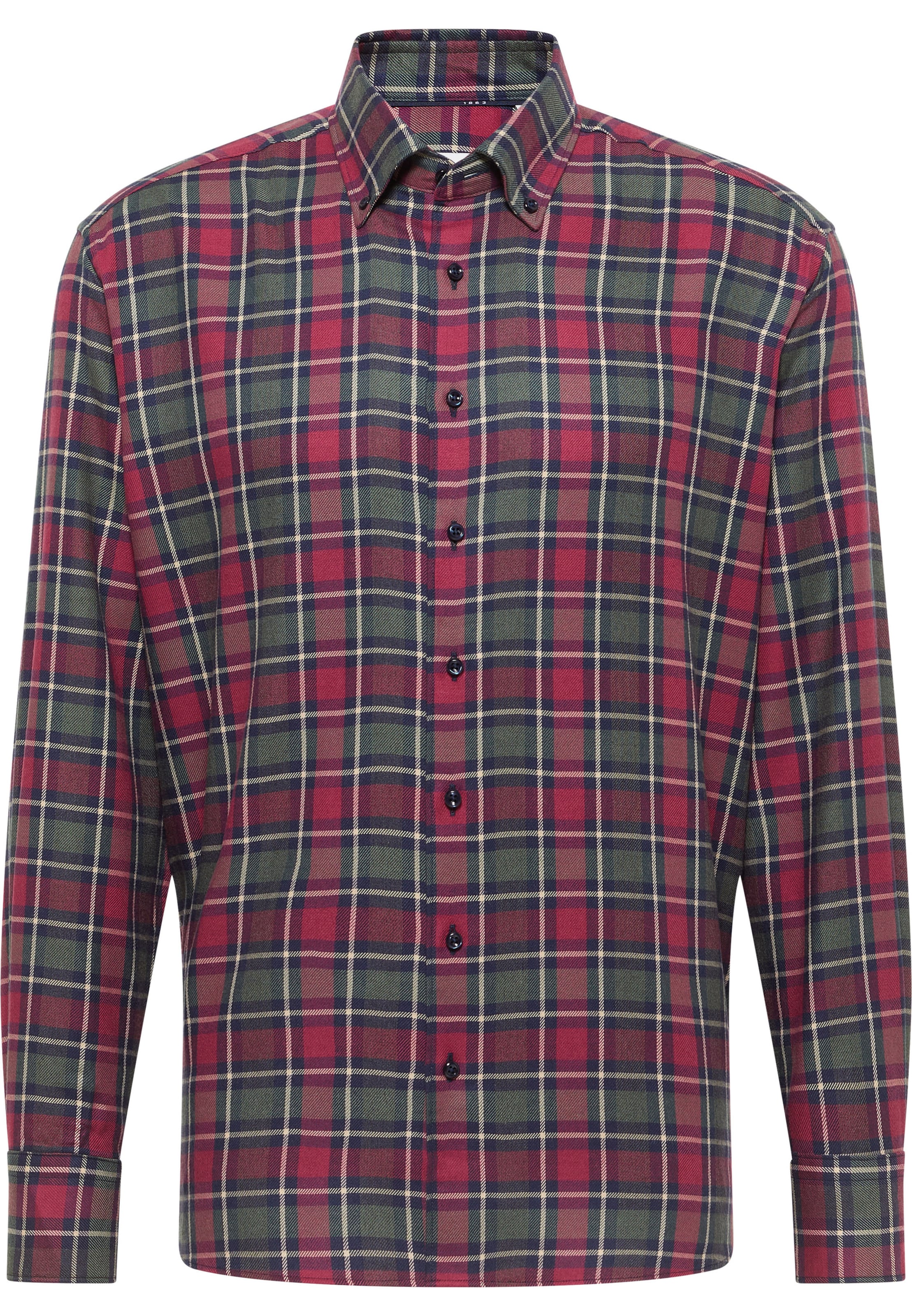 ETERNA Regular fit Zakelijk overhemd in Rood: voorkant