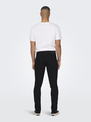 Only & Sons Slimfit Jeans 'LOOM' in Zwart