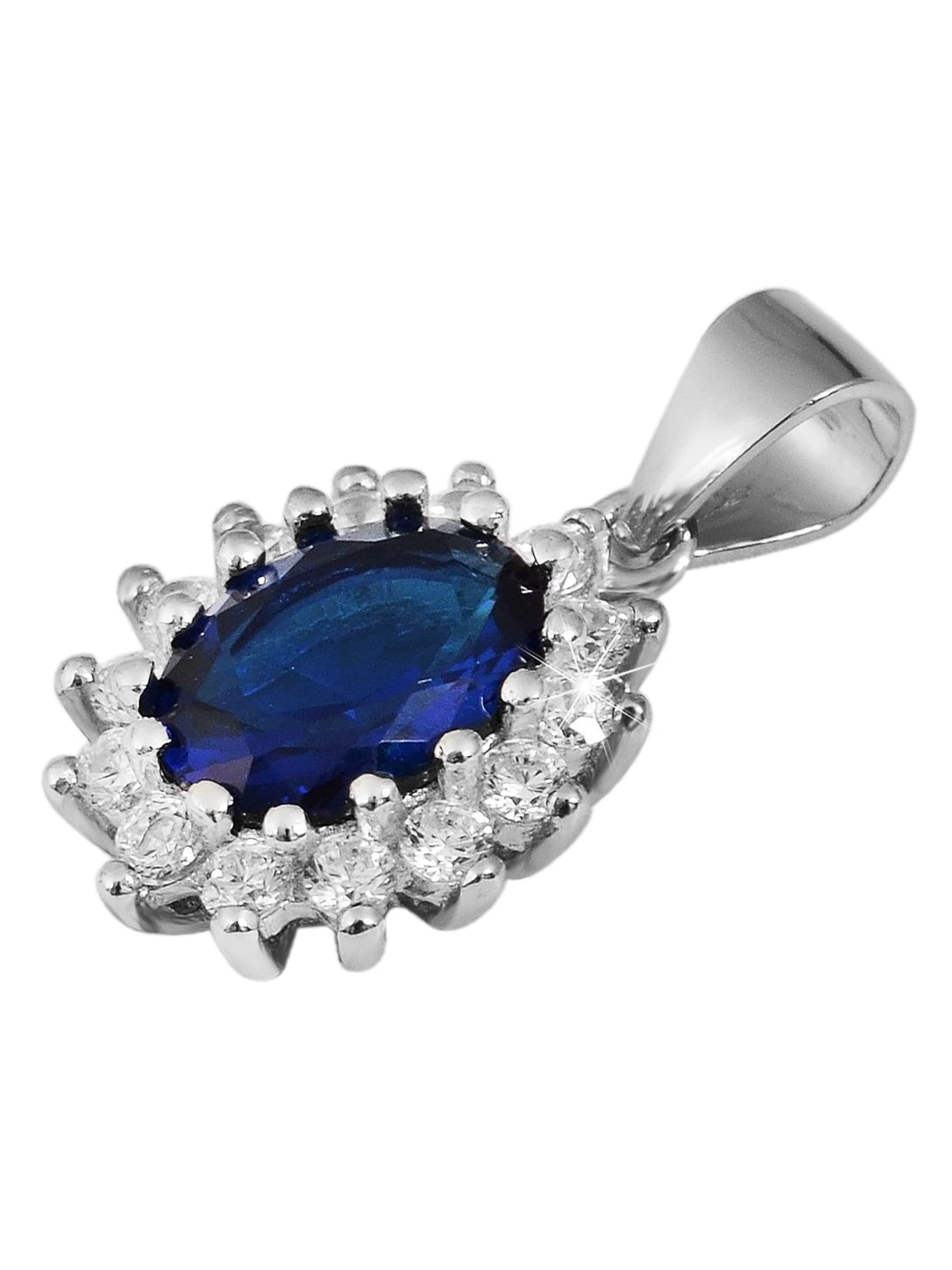 Akzent Pendant 'Divna, 925 Sterlingsilber, langlebig' in Silver