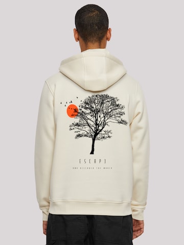 F4NT4STIC Trui 'Escape Discover the World Tree Birds' in Wit