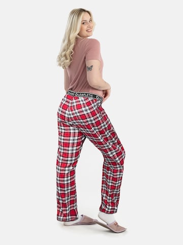 Pantaloncini da pigiama 'Leafletic Women’s Night Wear Long Pajama' di LEAFLETIC in rosso