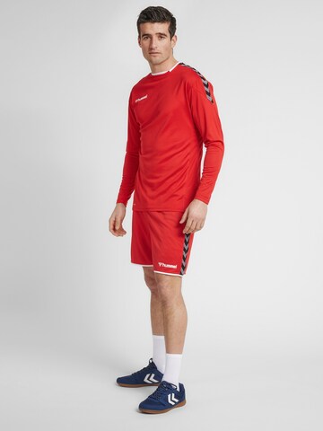 Hummel - Regular Calças de desporto 'Poly' em vermelho