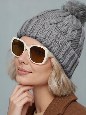 Neverless Mütze 'Caren' in Grau