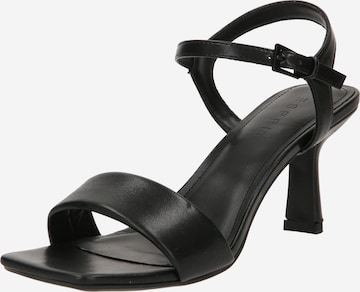 ESPRIT Sandalen met riem in Zwart: voorkant