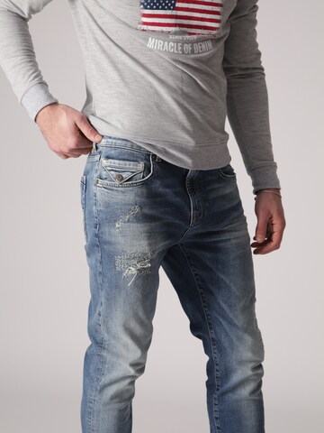 Miracle of Denim Tapered Jeans 'Alex' in Blauw