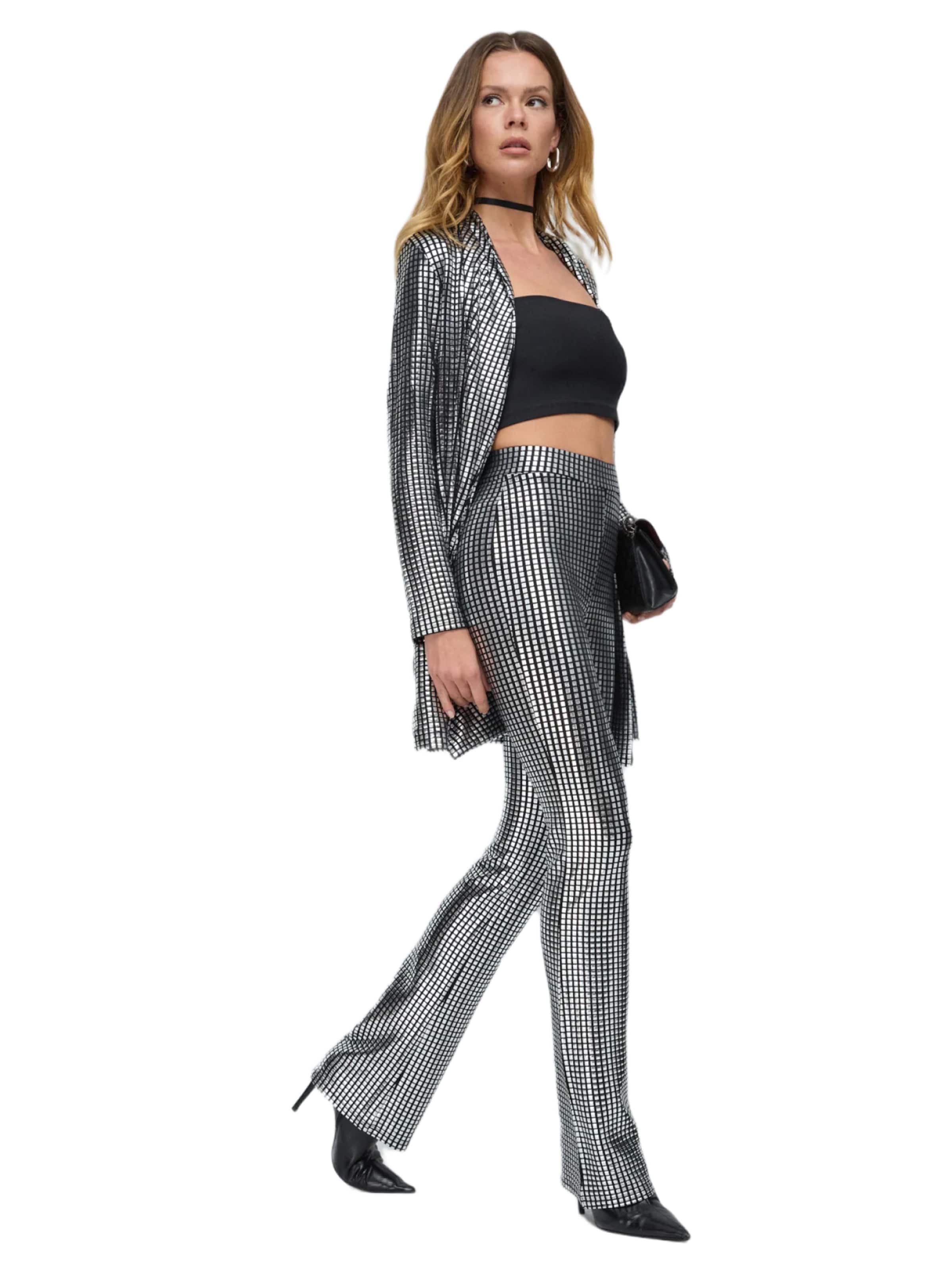 No Matter What Flared Hose in Silber