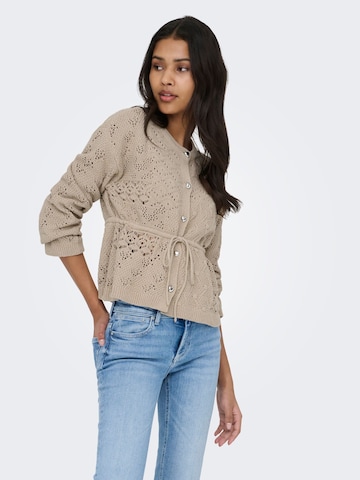 Cardigan 'ONLELKE' ONLY en gris