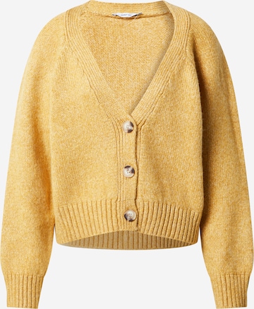 ABOUT YOU Knit Cardigan 'Ruby' in Yellow: front