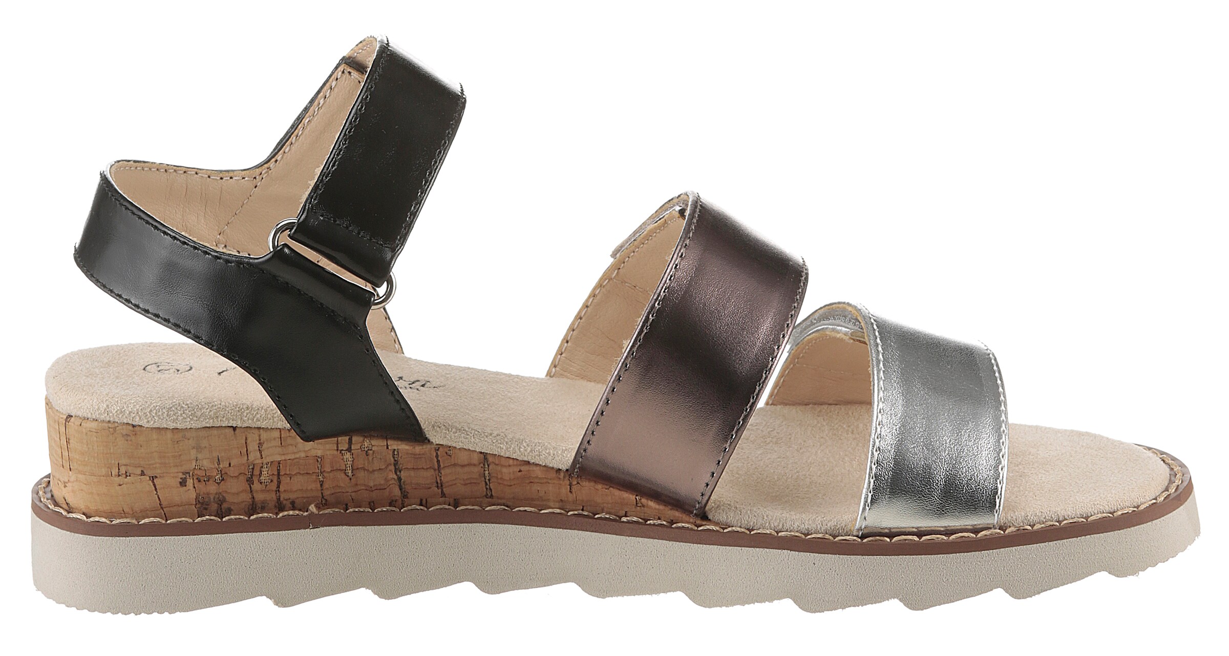 Aniston Strap Sandals in Silver