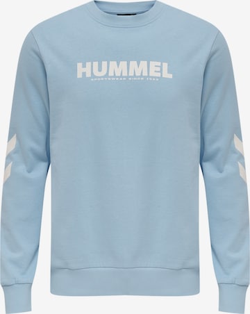 Hummel Sweatshirt 'Legacy' in Blauw: voorkant