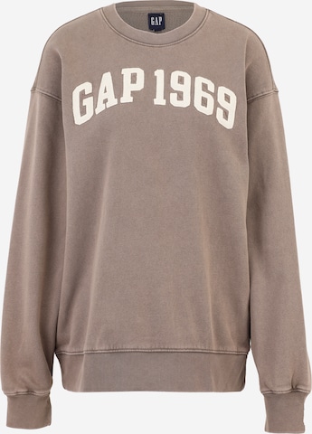 Gap Tall Sweatshirt 'LOVE' in Bruin: voorkant