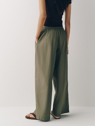 The Set - Pierna ancha Pantalón en beige
