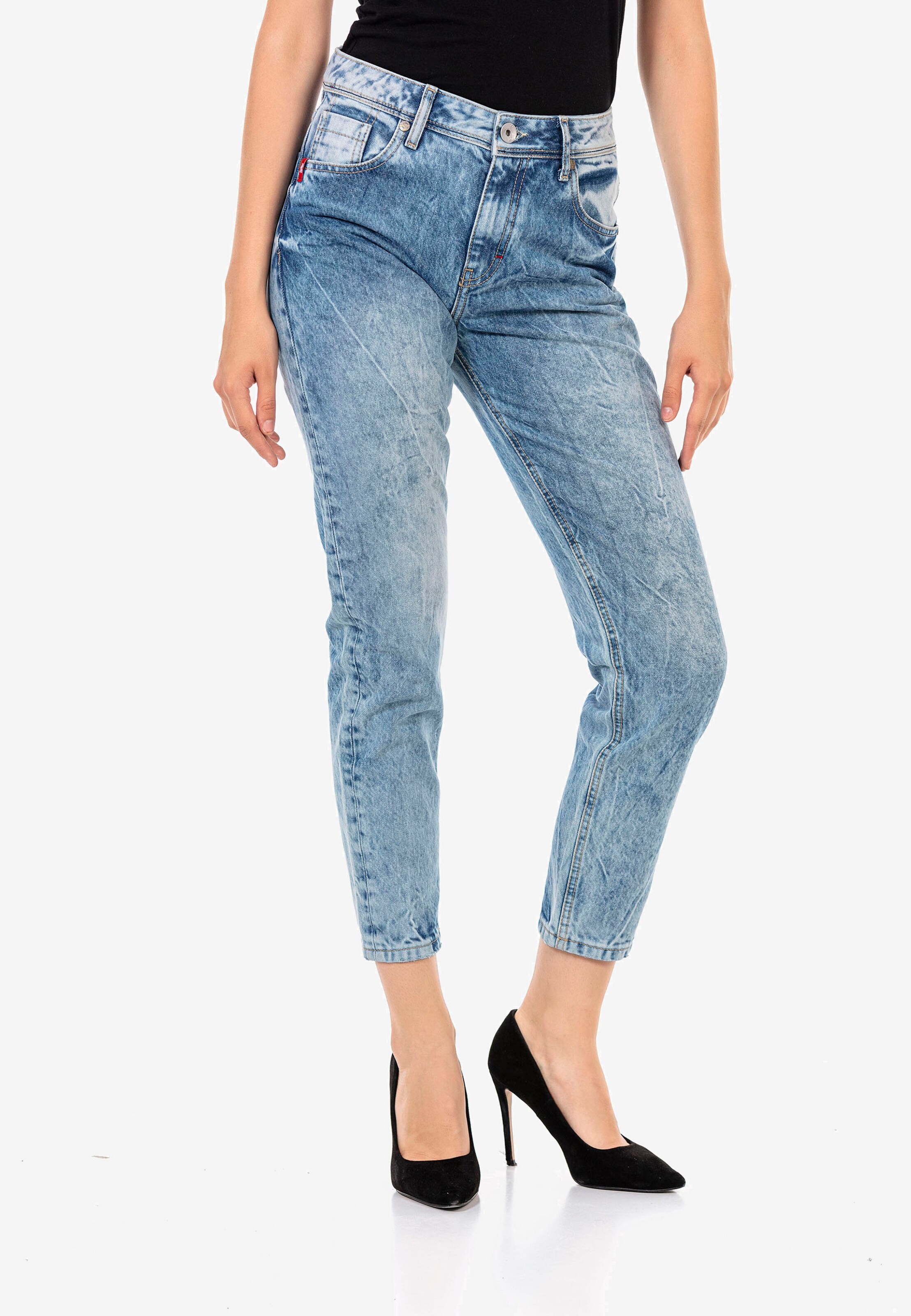Frauen Jeans CIPO & BAXX Jeans in Blau - MM62123