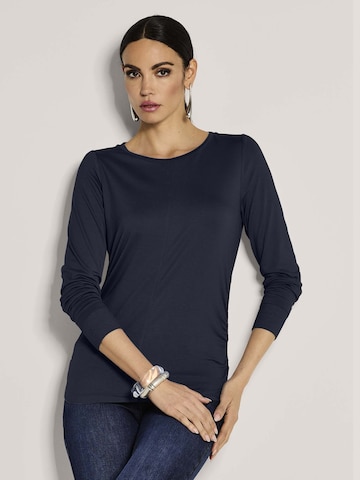 T-shirt MADELEINE en bleu : devant