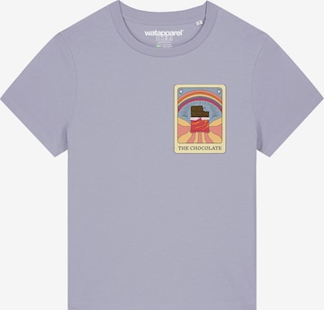 T-shirt 'Tarot The Chocolate' Watapparel en violet : devant