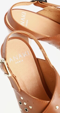 ANAKI Paris Sandals & High-Heeled Sandals in 38 in Brown