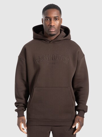 Smilodox Sweat jacket ' Levio ' in Brown: front